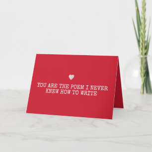 Modern Romantic Minimalist Valentine's Day Card