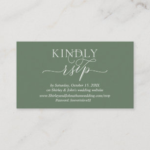 Modern Romantic, Online RSVP website Enclosure Card
