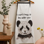 Modern Romantic Quote With Black And White Panda Apron<br><div class="desc">Looking for a special gift that speaks volumes without saying a word? Our collection offers a range of products, from charming home decor to stylish accessories, perfect for surprising your loved ones or treating yourself. These items not only add a touch of romance to your surroundings but also serve as...</div>