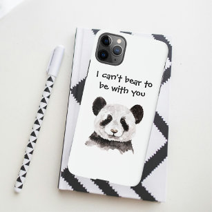 Modern Romantic Quote With Black And White Panda iPhone 11Pro Max Case