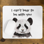 Modern Romantic Quote With Black And White Panda Mouse Pad<br><div class="desc">Looking for a special gift that speaks volumes without saying a word? Our collection offers a range of products, from charming home decor to stylish accessories, perfect for surprising your loved ones or treating yourself. These items not only add a touch of romance to your surroundings but also serve as...</div>