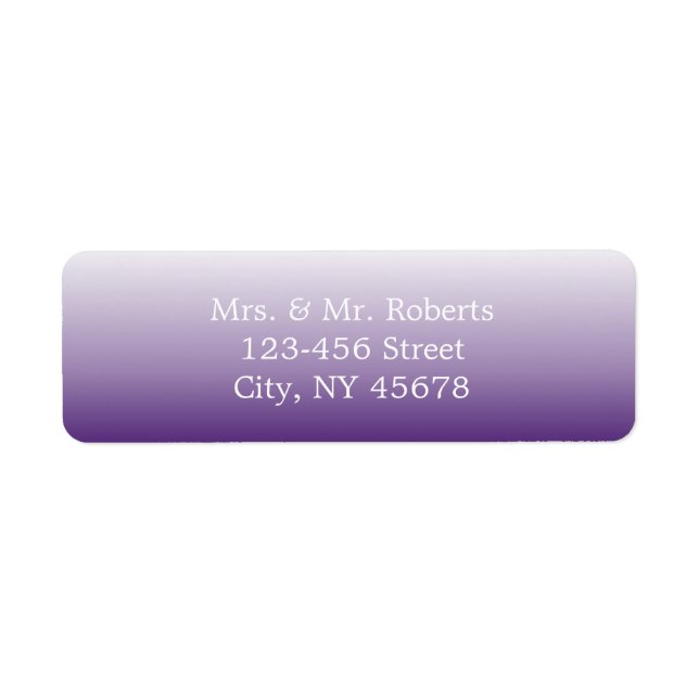 modern romantic summer lilac ombre purple wedding (Front)