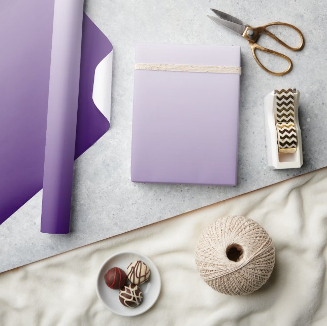 modern romantic summer lilac ombre purple wrapping paper (Crafts)
