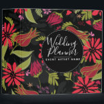 Modern Romantic Tulip Rose Florals Wedding Planner Binder<br><div class="desc">Hand Drawn Romantic Tulip,  Roses,  Mini Floral Mix Pattern</div>