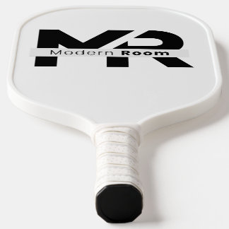 Modern Room MR Monogram Minimalist White Picklebal Pickleball Paddle