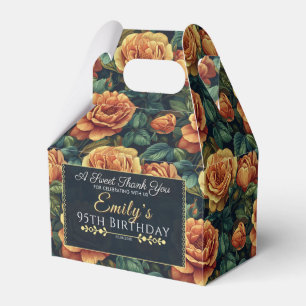 Modern Rose Birthday Favour Box For Candy Gifts