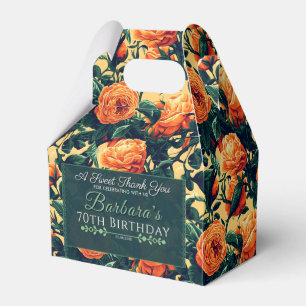 Modern Rose Birthday Favour Box For Spring Birthda