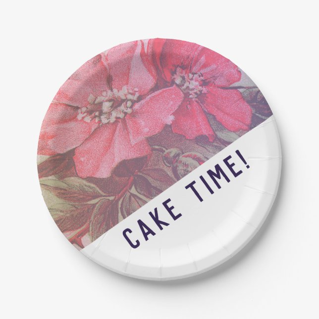 Modern Rose Desert Plates (Front)