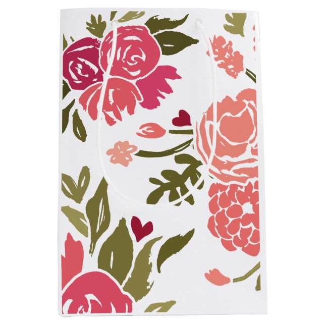 Modern Rose Garden Gift Bag (Front)