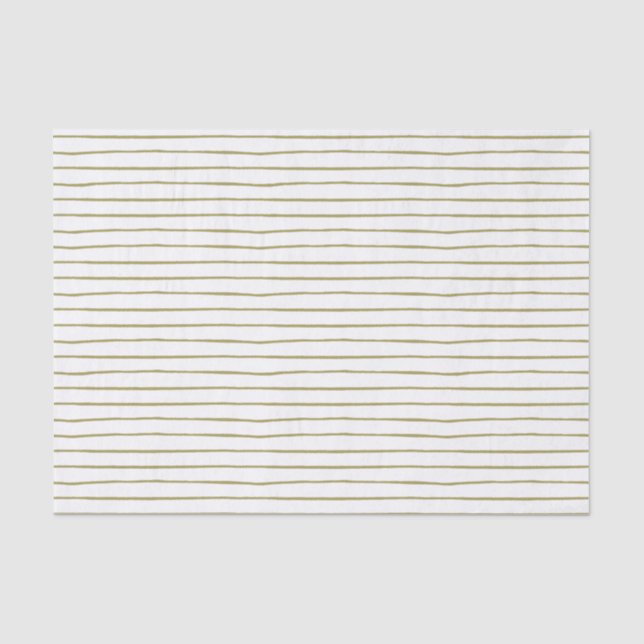 Modern Rose Garden Striped Tissue Paper (Front)