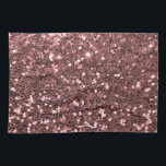Modern Rose Gold Faux Glitter Print Kitchen Towel<br><div class="desc">A beautiful rose gold glitter print. Rose Gold is one of the hottest shades in fashion right now, even earning an article by the New York Times. "In appearance, rose gold is warm and flush—what yellow gold would look like if it suddenly suffered an embarrassment. " - The New York...</div>