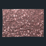 Modern Rose Gold Faux Glitter Print Kitchen Towel<br><div class="desc">A beautiful rose gold glitter print. Rose Gold is one of the hottest shades in fashion right now, even earning an article by the New York Times. "In appearance, rose gold is warm and flush—what yellow gold would look like if it suddenly suffered an embarrassment. " - The New York...</div>