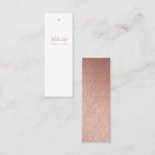 Modern Rose Gold Foil Script Gift Tags