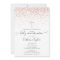 Modern Rose Gold Glitter First Holy Communion