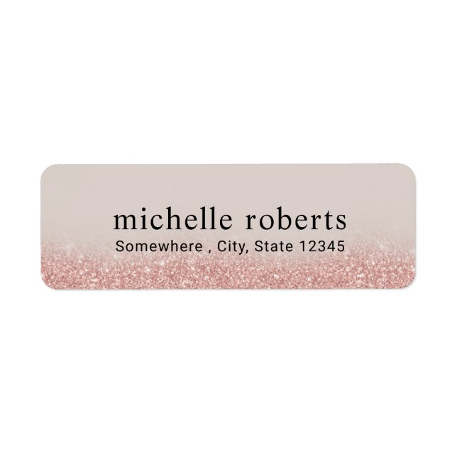 Modern Rose Gold Glitter Professional (Front)