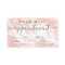 Modern rose gold glitter white marble professional