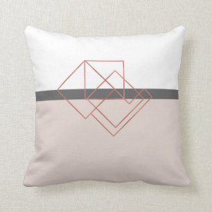 modern rose gold pillow