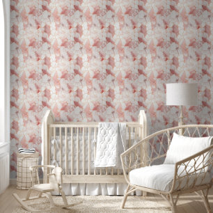 Modern Rose Gold Pink Marble Wallpaper