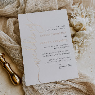 Modern Rose Gold Wedding 