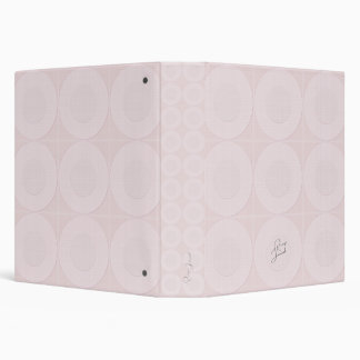 Modern Rose Pink Pastel Pattern Binder