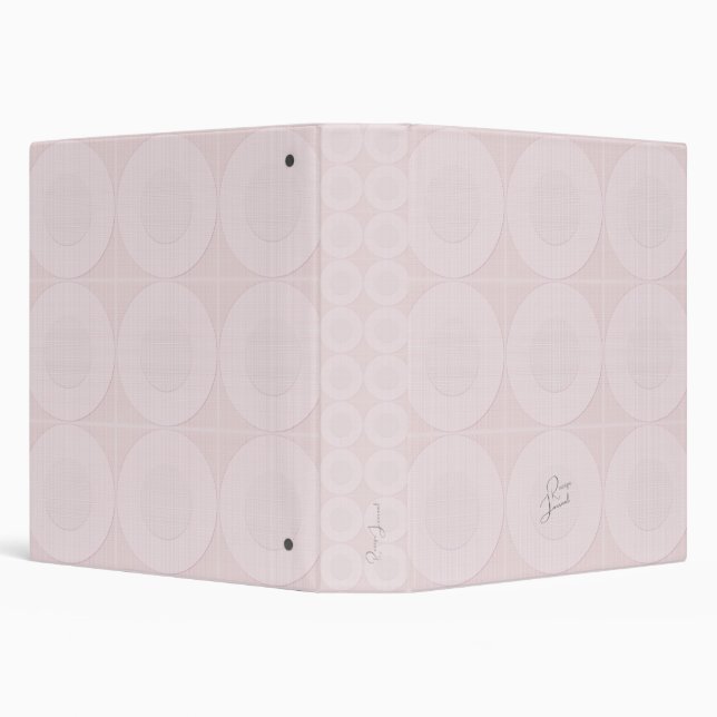 Modern Rose Pink Pastel Pattern Binder (Background)
