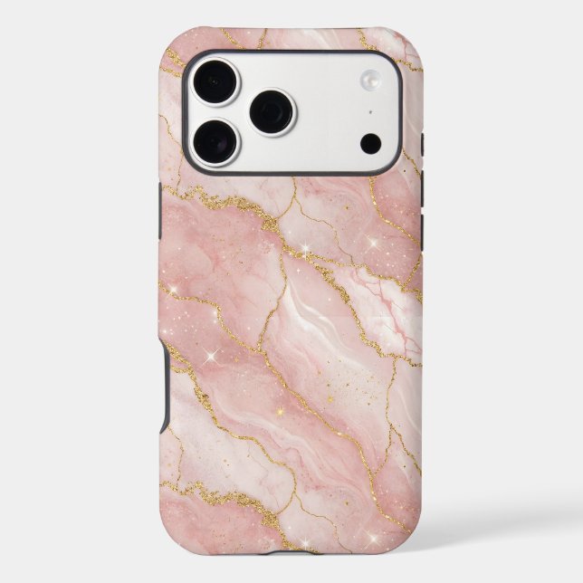 Modern Rose Quartz Marble Gold (Back)