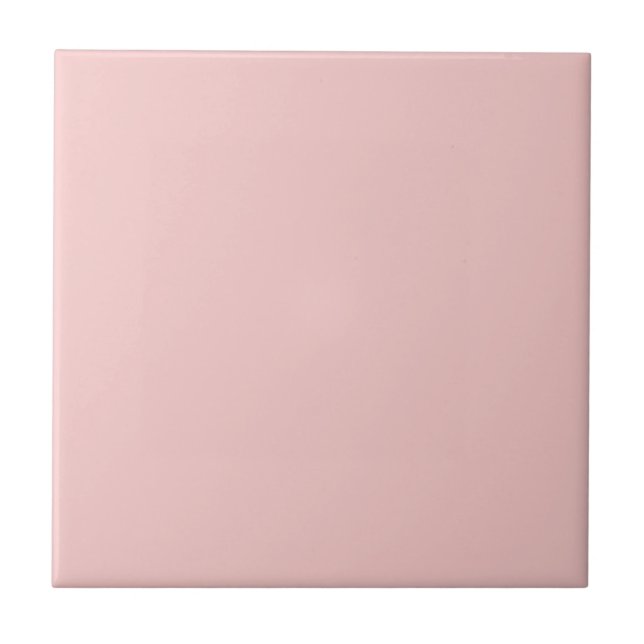 Modern Rose Quartz  Pink Plain Solid Colour Tile (Front)