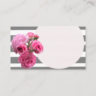 Modern Rose Summer Romance Business Card