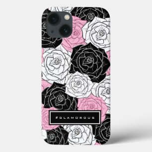 Modern roses iPhone 13 case