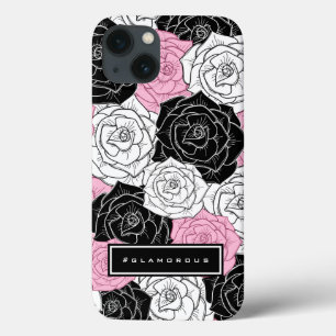 Modern roses iPhone 13 case