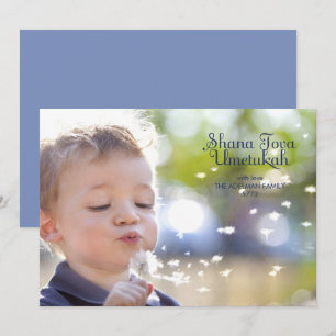 Modern Rosh Hashanah Photo Card