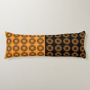 Modern Round Black Gold Body Pillow