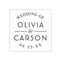 Modern Round Personalized Wedding Monogram