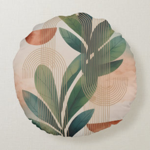 Modern Round Throw Pillow