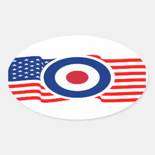 Modern Roundel Target Mods USA Target Scooter Oval Sticker