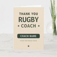 Modern Rugby Team Player Coach