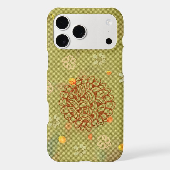 Modern Rust Green Sun Blossom (Back)
