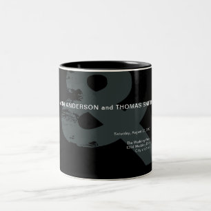 Modern Rustic Ampersand Wedding Mug