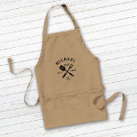 Modern Rustic BEST DAD EVER Father's Day Standard Apron<br><div class="desc">Retro cool personalized "BEST DAD EVER" bbq apron in a logo-style typography design featuring the dad's name and the year he became a father. Great gift for Father's day or a unique birthday gift for the dad who loves to barbeque.</div>