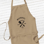 Modern Rustic BEST DADDY EVER Father's Day Standard Apron<br><div class="desc">Retro cool personalized "BEST DADDY EVER" bbq apron in a logo-style typography design featuring the dad's name and the year he became a father. Great gift for Father's day or a unique birthday gift for the daddy who loves to barbeque.</div>