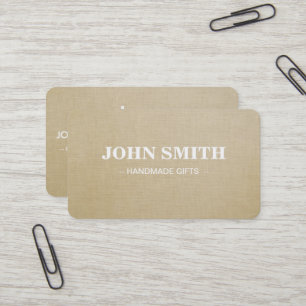 Modern Rustic brown Kraft Lenin Business Card