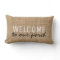 Modern Rustic burlap family Welcome to our Porch
