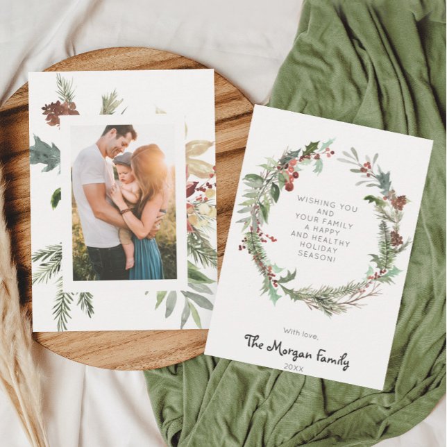 Modern Rustic Christmas Photo Cards (Creator Uploaded)