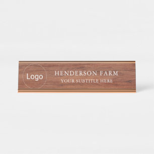 Modern Rustic Farmhouse Business Desk Name Plate