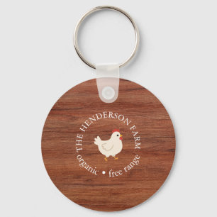 Modern Rustic Farmhouse Business Keychain