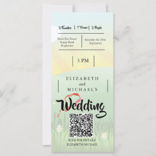 Modern Rustic Festival  Wedfest QR Wedding 