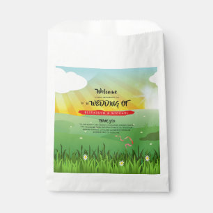 Modern Rustic Festival Wedfest Wedding Welcome Favour Bag