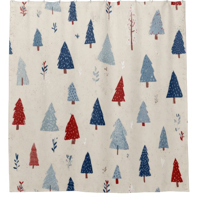 Modern Rustic Forest Tree Pattern (Front)