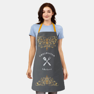 Modern Rustic GRILLMASTER Custom Cool Adult Apron