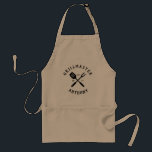 Modern Rustic GRILLMASTER Custom Cool Standard Apron<br><div class="desc">Retro cool personalized GRILLMASTER bbq apron in a logo-style typography design featuring your custom name and birth year. Great gift for Father's day or a unique birthday gift for the guy who loves to barbeque.</div>
